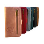 HEM HEM - iPhone 14 Pro hoesje Silky Brown - iPhone 14 Pro bruin hoesje met rits - iPhone 14 Pro pasjeshoesje in bookcover