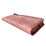 HEM HEM - Samsung S23 hoesje Silky Rose - Samsung S23 roze hoesje met rits - Samsung S23 pasjeshoesje in bookcover