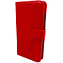 HEM HEM Samsung S23 - Burned Red Leren Portemonnee Hoesje - Lederen Wallet Case TPU - Book Case - Flip Cover - Boek - 360º beschermend Telefoonhoesje