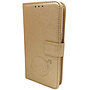 HEM HEM Samsung S23 - Golden Shimmer Leren Portemonnee Hoesje - Lederen Wallet Case TPU - Book Case - Flip Cover - Boek - 360º beschermend Telefoonhoesje
