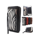 HEM HEM iPhone 14 Pro Max Zebra print Wallet / Book Case / Boekhoesje/ Telefoonhoesje / Hoesje met pasjesflip en rits voor kleingeld