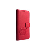 HEM Leren Portemonnee Hoesje - Geschikt voor iPhone 14/15 - Burned Red - Telefoonhoesje