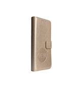 HEM Leren Portemonnee Hoesje - Geschikt voor iPhone 14/15 - Golden Shimmer - Telefoonhoesje