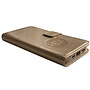 HEM HEM Samsung S23 Plus - Golden Shimmer Leren Portemonnee Hoesje - Lederen Wallet Case TPU - Book Case - Flip Cover - Boek - 360º beschermend Telefoonhoesje