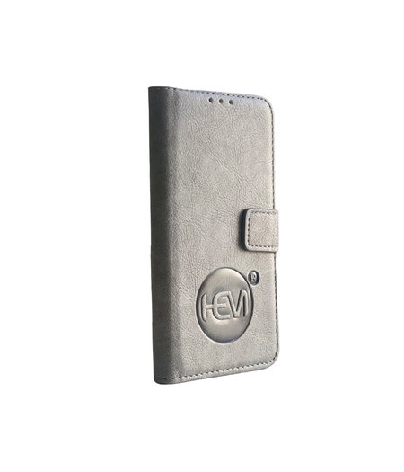 HEM HEM Leren Portemonnee Hoesje - Geschikt voor iPhone 14/15 - Vintage Grey - Telefoonhoesje