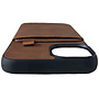 HEM HEM iPhone 14/15 - Luxe Silky Brown Back Cover Bruin met Extra LENS BESCHERMING - Telefoonhoesje / Achterkant voor 3 pasjes