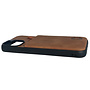 HEM HEM iPhone 14 Plus - Luxe Silky Brown Back Cover Bruin met Extra LENS BESCHERMING - Telefoonhoesje / Achterkant voor 3 pasjes