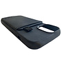 HEM HEM iPhone 13 - Luxe Silky Black Back Cover Zwart met Extra LENS BESCHERMING - Telefoonhoesje / Achterkant voor 3 pasjes