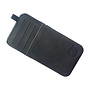 HEM HEM iPhone 13 - Luxe Silky Black Back Cover Zwart met Extra LENS BESCHERMING - Telefoonhoesje / Achterkant voor 3 pasjes