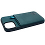 HEM HEM iPhone 14/15 - Luxe Silky Green Back Cover Groen met Extra LENS BESCHERMING - Telefoonhoesje / Achterkant voor 3 pasjes