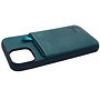 HEM HEM iPhone 14 Plus - Luxe Silky Green Back Cover Groen met Extra LENS BESCHERMING - Telefoonhoesje / Achterkant voor 3 pasjes