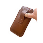HEM HEM iPhone XR Bruin insteekhoesje met riemlus en opbergvakje HEM HEM iPhone XR Bruin insteekhoesje met riemlus en opbergvakje
