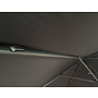 CUHOC Parasol  Gemini - Zwart - 3m - stokparasol - Zwarte Parasol met Redlabel Parasolhoes