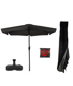 CUHOC Zwarte Parasol + Redlabel Parasolhoes + Vulbare Voet