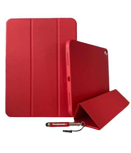 HEM HEM Apple iPad Hoes geschikt voor Apple iPad Air 4 (2020) - 10.9 inch - Rood - Smart Cover / Vouwhoes - Met Stylus pen