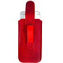 HEM HEM Insteekhoes - Geschikt voor iPhone 14/15 - Rood - Suede look - Met handig trekkoord en magneetsluiting