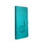 HEM HEM leren Book Case (geschikt voor 15 Pro Max) iPhone 15 Pro Max hoesje met 3 pasjesuitsnedes - Portemonneehoesje - Pasjeshouder - Pure Turquoise