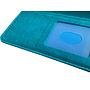HEM HEM leren Book Case (geschikt voor 15 Pro Max) iPhone 15 Pro Max hoesje met 3 pasjesuitsnedes - Portemonneehoesje - Pasjeshouder - Pure Turquoise