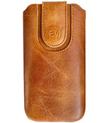 HEM Insteekhoes - Geschikt voor iPhone 5 / 5s / SE (2016) - Bruin - Suede look - Met handig trekkoord en magneetsluiting HEM Insteekhoes - Geschikt voor iPhone 5 / 5s / SE (2016) - Bruin - Suede look - Met handig trekkoord en magneetsluiting