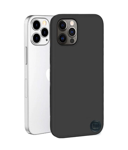 HEM HEM Siliconen Hoesje - (Geschikt voor iPhone 15 Pro Max) iPhone 15 Pro Max – Mat Zwart - Siliconen Gel TPU / Back Cover / Hoesje iPhone 15 Pro Max