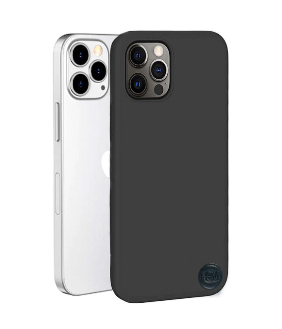 HEM HEM Siliconen Hoesje - (Geschikt voor iPhone 15 Pro) iPhone 15 Pro – Mat Zwart - Siliconen Gel TPU / Back Cover / Hoesje iPhone 15 Pro