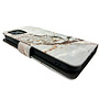 HEM HEM Stylish Book Case (geschikt voor 13) iPhone 13 hoesje met 3 pasjesuitsnedes + fotovakje - Portemonneehoesje - pasjeshouder - Marble Wit/Goud