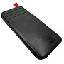 HEM HEM Luxe Lederen Back Cover - Geschikt voor iPhone 11 Pro - Zwart - Telefoonhoesje / Achterkant voor 3 pasjes