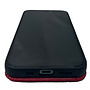 HEM HEM Luxe Lederen Back Cover - Geschikt voor iPhone 14 Pro - Rood - Telefoonhoesje / Achterkant voor 3 pasjes