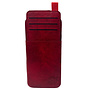 HEM HEM Luxe Lederen Back Cover - Geschikt voor Samsung S21 - Rood - Telefoonhoesje / Achterkant voor 3 pasjes