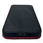 HEM HEM Luxe Lederen Back Cover - Geschikt voor iPhone 12 Pro Max - Rood - Telefoonhoesje / Achterkant voor 3 pasjes