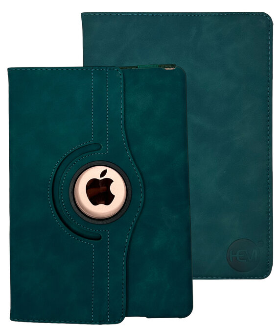 HEM HEM Silky Green iPad hoes geschikt voor iPad 10.2 (2019 / 2020 / 2021) - 10.2 inch Draaibare Autowake Cover - iPad 2019 / 2020 / 2021 hoes - iPad 7 / 8 / 9 Hoes - 7e / 8e / 9e generatie hoes - Met Stylus Pen