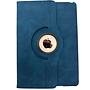 HEM HEM Silky Dark Blue iPad hoes geschikt voor iPad 10.2 (2019 / 2020 / 2021) - 10.2 inch Draaibare Autowake Cover - iPad 2019 / 2020 / 2021 hoes - iPad 7 / 8 / 9 Hoes - 7e / 8e / 9e generatie hoes - Met Stylus Pen