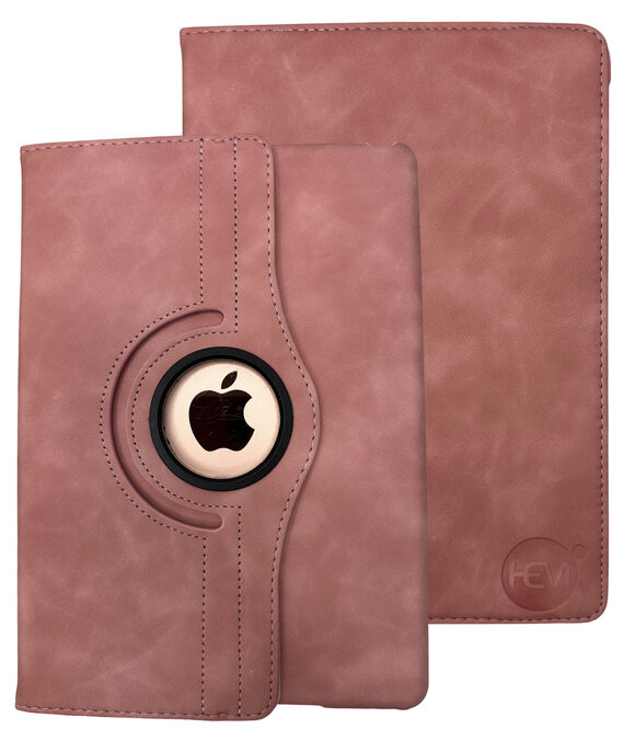 HEM HEM Silky Rose iPad 9.7 hoes geschikt voor iPad 2017 - iPad 2018 - iPad Air en Air 2 - 9.7 inch Draaibare Autowake Cover - iPad 2017 / 2018 / Air en Air 2  hoes - iPad 9.7 5/6 Hoes - Air en Air 2 - 5/6e generatie hoes - Met Stylus Pen