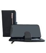 HEM Leren Rits Portemonnee Hoesje - iPhone 13 - Antique Black
