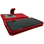 HEM Samsung Galaxy S22 Plus - Burned Red Leren Rits Portemonnee Hoesje - Lederen Wallet Case TPU meegekleurde binnenkant- Book Case - Flip Cover - Boek - 360º beschermend Telefoonhoesje