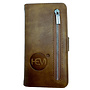 HEM Samsung Galaxy S22 Ultra - Bronzed Brown Leren Rits Portemonnee Hoesje - Lederen Wallet Case TPU meegekleurde binnenkant- Book Case - Flip Cover - Boek - 360º beschermend Telefoonhoesje