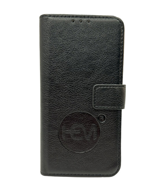 HEM HEM Samsung S23 Plus - Antique Black Leren Portemonnee Hoesje - Lederen Wallet Case TPU - Book Case - Flip Cover - Boek - 360º beschermend Telefoonhoesje