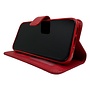 HEM HEM iPhone 14 Pro Max - Burned Red Leren Portemonnee Hoesje - Lederen Wallet Case TPU - Book Case - Flip Cover - Boek - 360º beschermend Telefoonhoesje