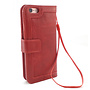 HEM HEM Boekhoesje met rits - Geschikt voor Samsung Galaxy S24 - Rode Wallet - Book Case - Boekhoesje - Telefoonhoesje - Hoesje Samsung S24 aparte pasjesflip en rits voor kleingeld