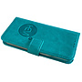 HEM HEM telefoonhoesje geschikt voor Samsung S24 Ultra - Pure Turquoise Leren Portemonnee Hoesje - Lederen Wallet Case TPU - Book Case - Flip Cover - Boek - 360º beschermend Telefoonhoesje