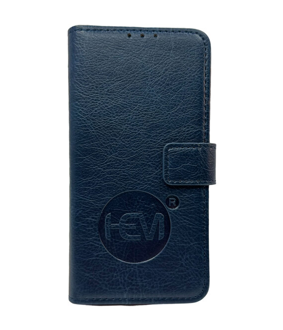 HEM HEM telefoonhoesje geschikt voor Samsung S24 Plus - Marine Blue Leren Portemonnee Hoesje - Lederen Wallet Case TPU - Book Case - Flip Cover - Boek - 360º beschermend Telefoonhoesje