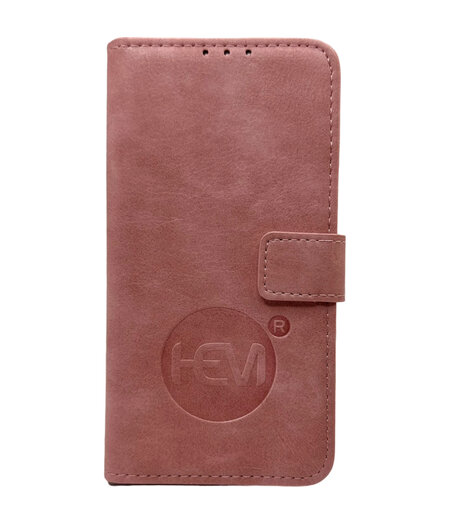 HEM HEM Leren Portemonnee Hoesje - Geschikt voor Samsung Galaxy S24 - Baby Roze