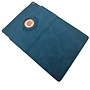 HEM HEM Silky Dark Blue iPad hoes geschikt voor iPad Pro 12.9 (2015 / 2017) - 12.9 inch Draaibare Autowake Cover - iPad Pro 2015 / 2017 hoes - iPad Pro 12.9 1 / 2 Hoes - 1e / 2e generatie hoes - Met Stylus Pen