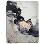 HEM HEM Marble Grey iPad hoes geschikt voor iPad 10.2 (2019 / 2020 / 2021) - 10.2 inch Vouwbare Autowake Cover - iPad 2019 / 2020 / 2021 hoes - iPad 7 / 8 / 9 Hoes - 7e / 8e / 9e generatie hoes - Met Stylus opbergmogelijkheid