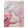 HEM HEM Marble Rose Gold iPad hoes geschikt voor iPad 10.2 (2019 / 2020 / 2021) - 10.2 inch Vouwbare Autowake Cover - iPad 2019 / 2020 / 2021 hoes - iPad 7 / 8 / 9 Hoes - 7e / 8e / 9e generatie hoes - Met Stylus opbergmogelijkheid