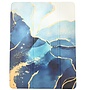 HEM HEM Marble Blue iPad hoes geschikt voor iPad 10.2 (2019 / 2020 / 2021) - 10.2 inch Vouwbare Autowake Cover - iPad 2019 / 2020 / 2021 hoes - iPad 7 / 8 / 9 Hoes - 7e / 8e / 9e generatie hoes - Met Stylus opbergmogelijkheid