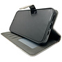 HEM HEM Stylish Book Case (geschikt voor S24 Plus) Samsung S24 Plus hoesje met 3 pasjesuitsnedes + fotovakje - Portemonneehoesje - pasjeshouder - Marble Wit/Goud