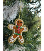 HEM Gingerbreadman Kerstornament - Kerstballen - Kersthanger Gingerbreadman - Kerstversiering - Gingerbreadman kerstversiering - 12 cm