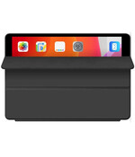 HEM Siliconen iPad Hoes geschikt voor iPad Pro 12.9 (2018/2020/2021/2022) - 12.9 inch - Zwart - Vouwbare Autowake Cover - iPad Pro 2018/2020/2021/2022 hoes - iPad Pro 3 / 4 / 5  Hoes - 3e/4e/5e generatie hoes - Met Stylus Pen