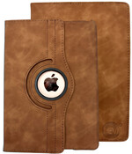 HEM Silky Brown iPad Hoes – geschikt voor iPad Air 11 inch (M2/M3 – 2025/2024) & 10.9 inch (2022/2020) – Draaibare Autowake Cover – iPad Air 4e/5e generatie - Met Stylus Pen